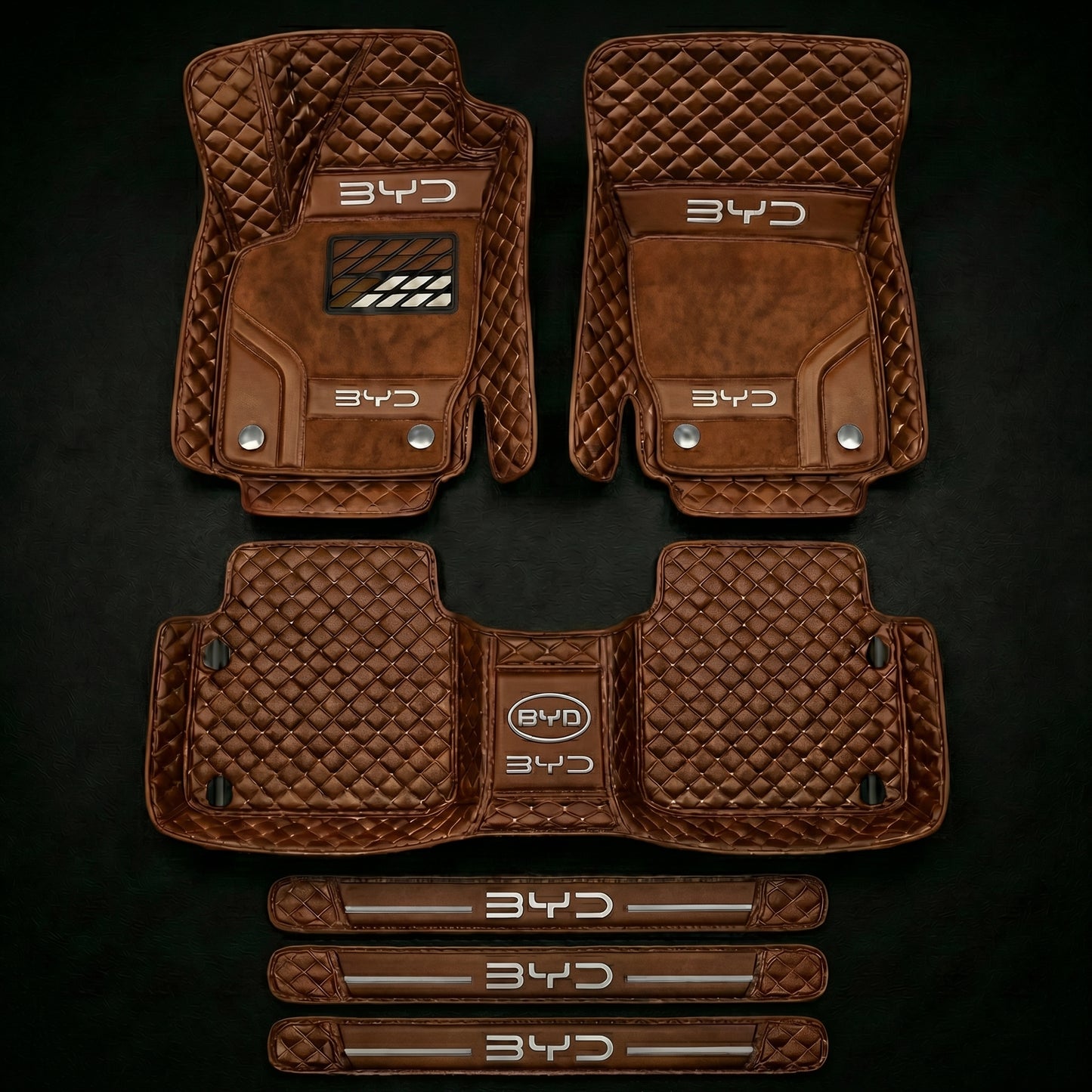 Set de covorașe auto premium, finisaj din piele – curățenie și eleganță în fiecare zi