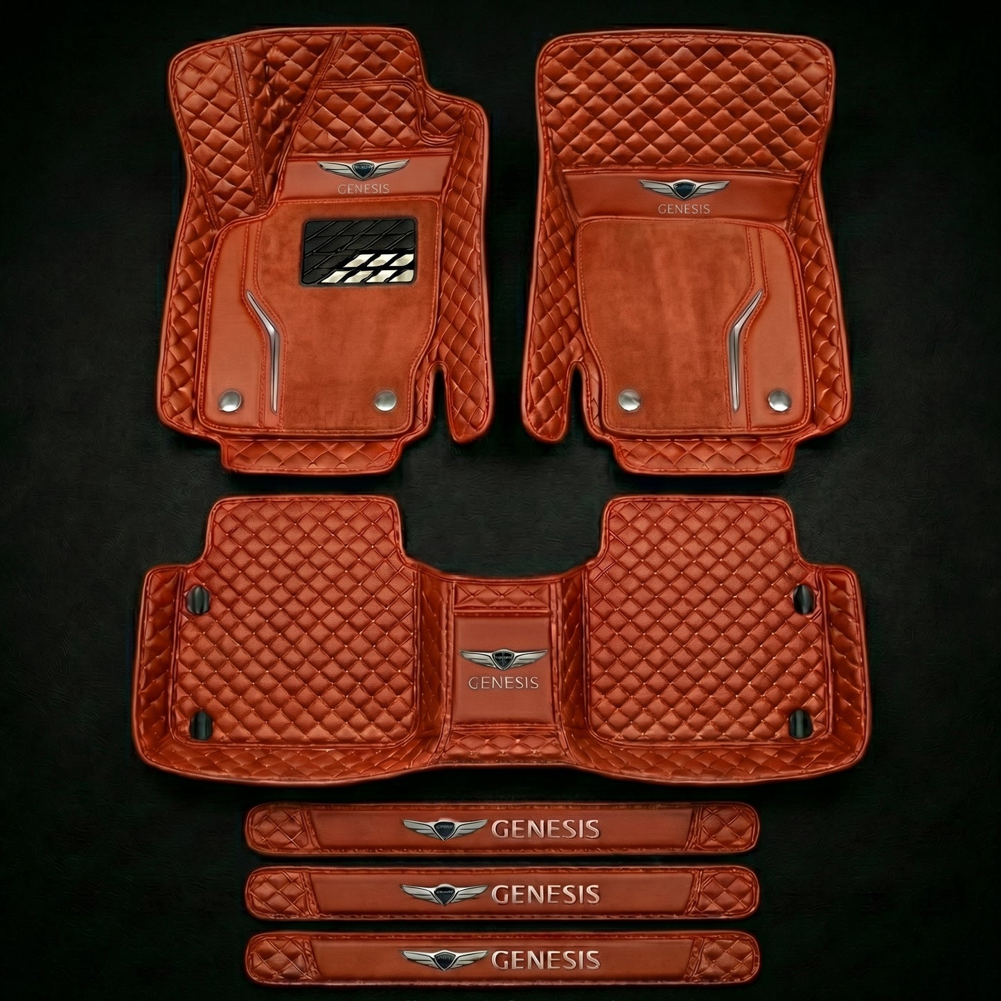 Set de covorașe auto premium, finisaj din piele – curățenie și eleganță în fiecare zi