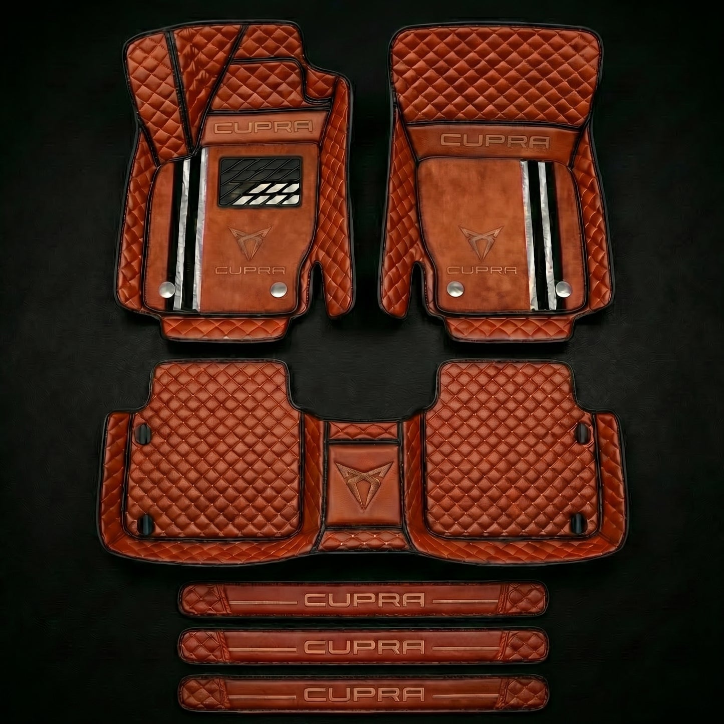 Set de covorașe auto premium, finisaj din piele – curățenie și eleganță în fiecare zi