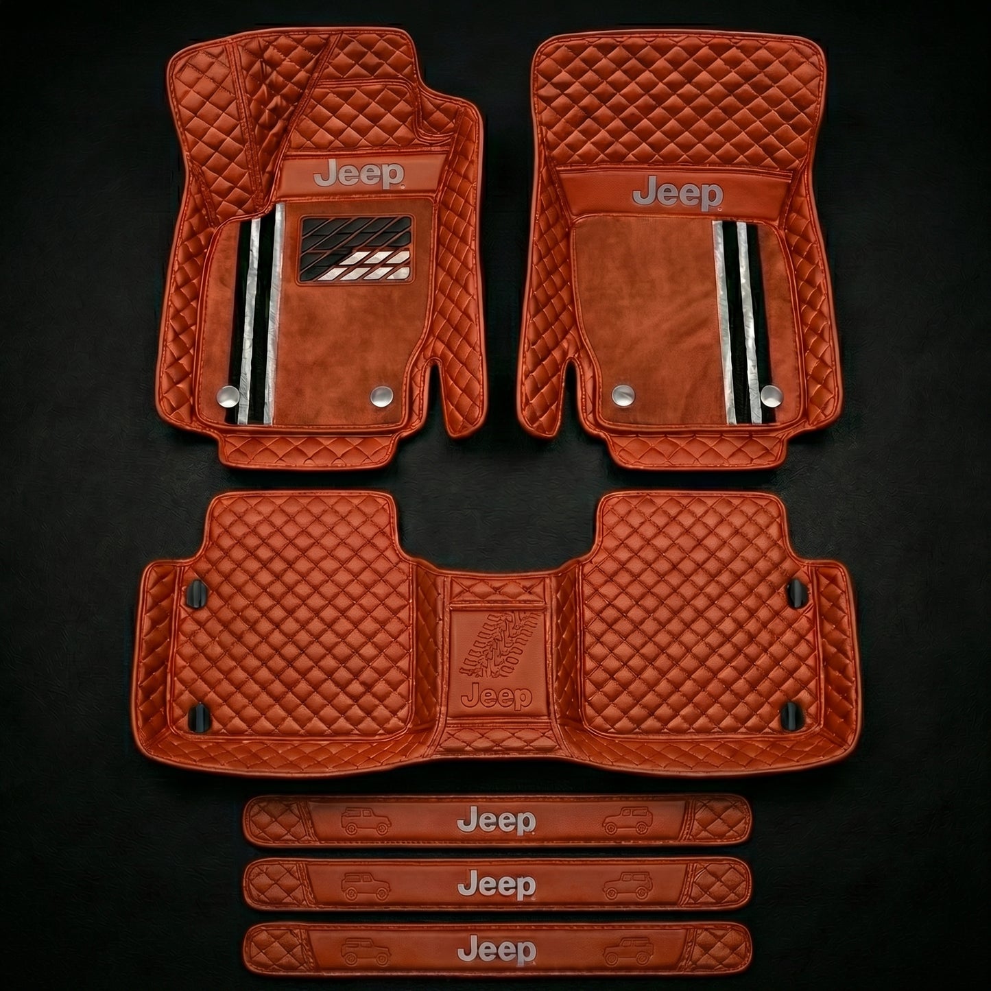 Set de covorașe auto premium, finisaj din piele – curățenie și eleganță în fiecare zi