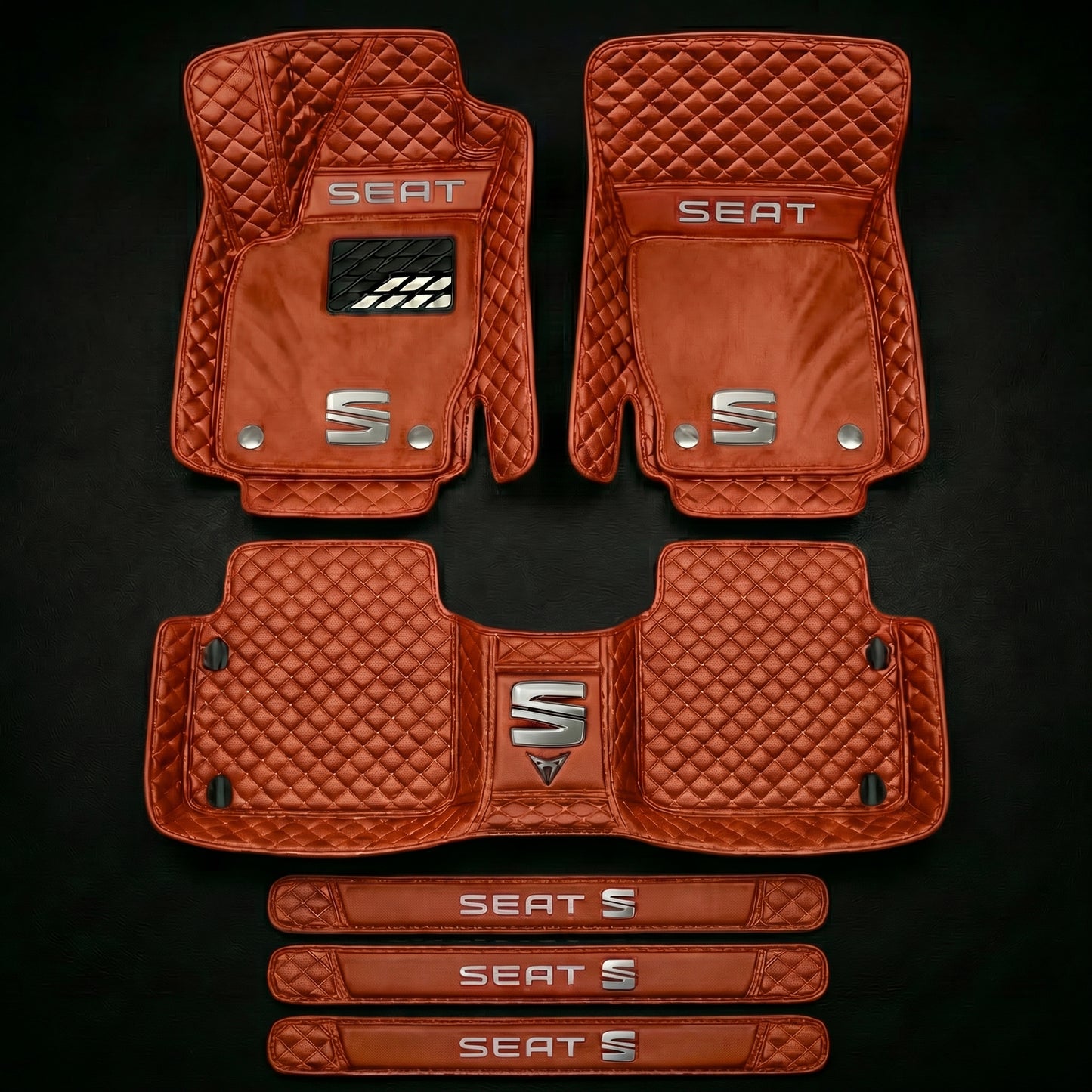 Set de covorașe auto premium, finisaj din piele – curățenie și eleganță în fiecare zi