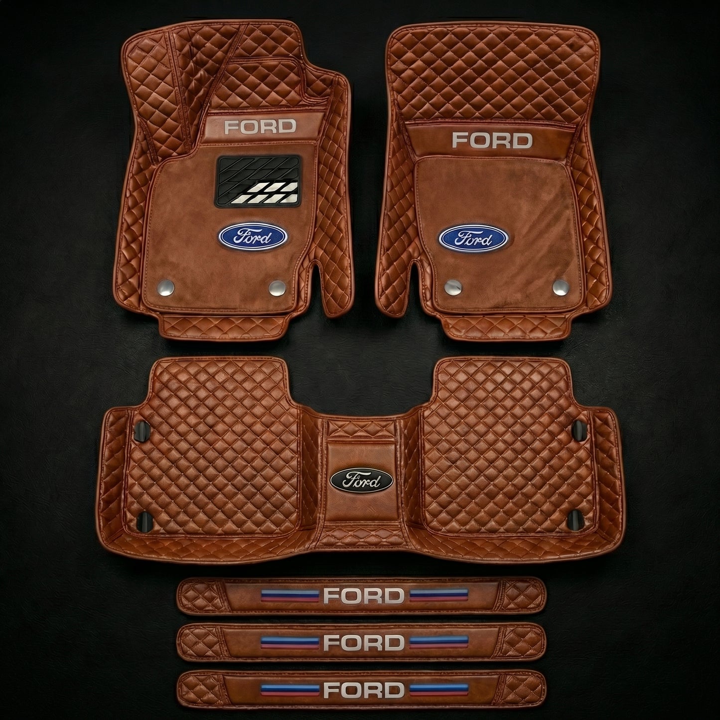 Set de covorașe auto premium, finisaj din piele – curățenie și eleganță în fiecare zi