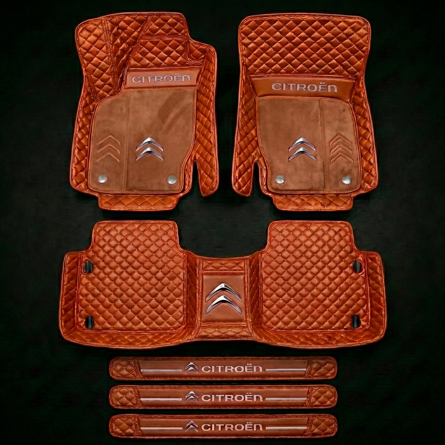 Set de covorașe auto premium, finisaj din piele – curățenie și eleganță în fiecare zi