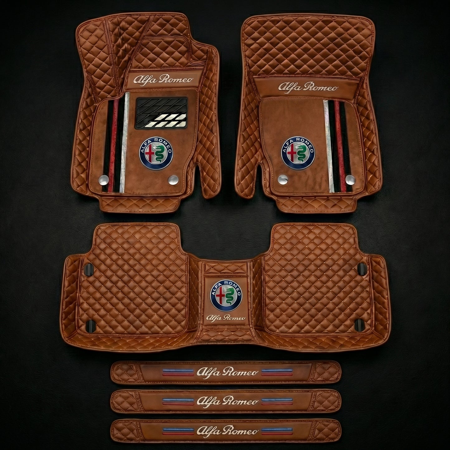 Set de covorașe auto premium, finisaj din piele – curățenie și eleganță în fiecare zi