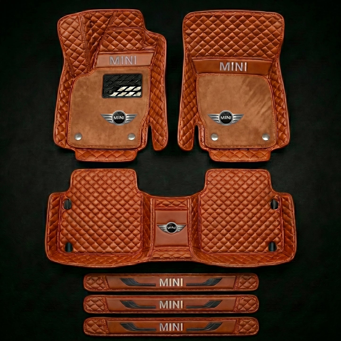 Set de covorașe auto premium, finisaj din piele – curățenie și eleganță în fiecare zi