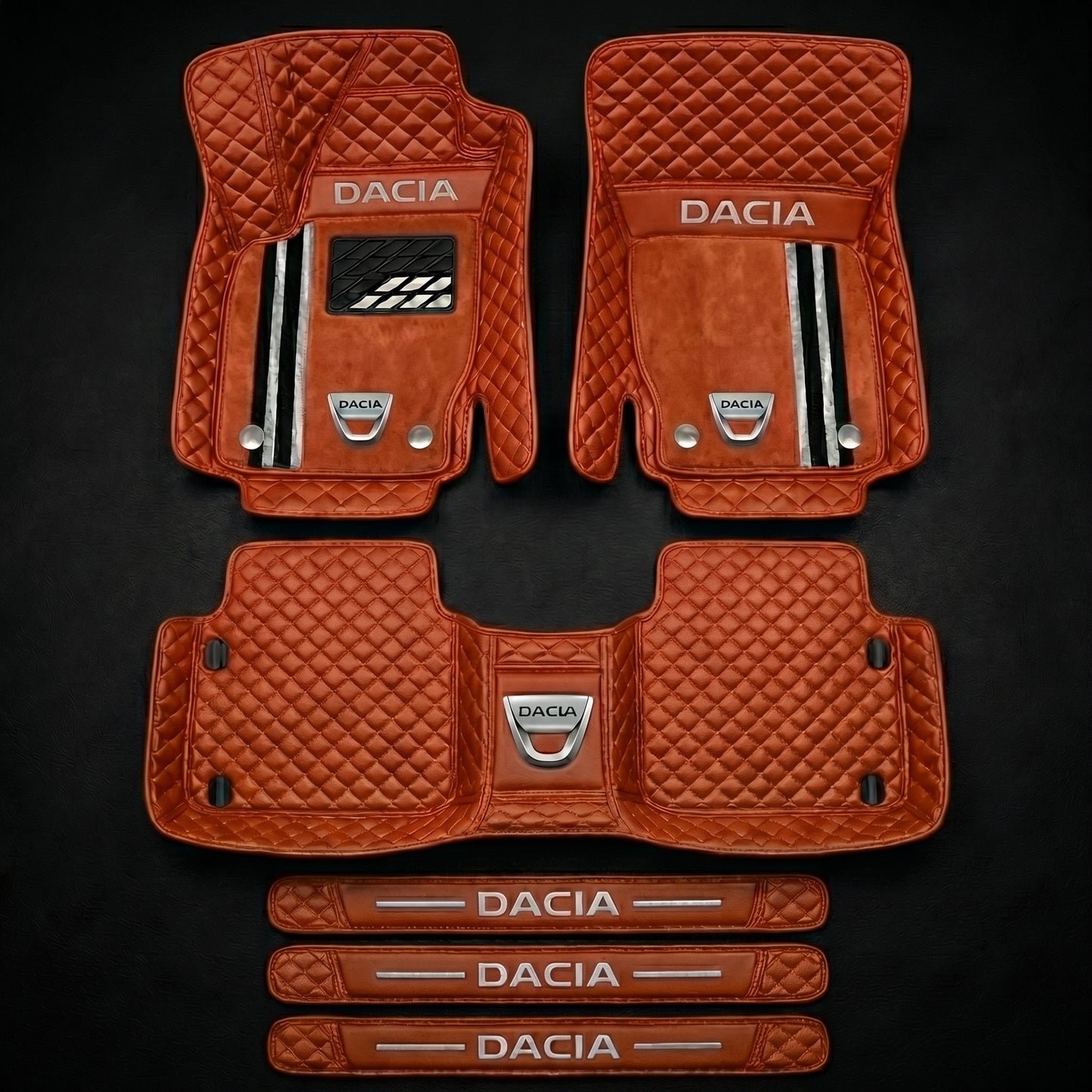 Set de covorașe auto premium, finisaj din piele – curățenie și eleganță în fiecare zi