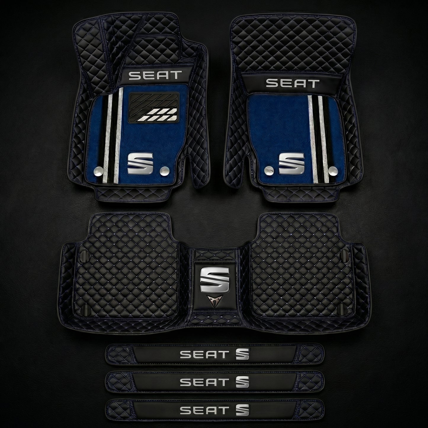 Set de covorașe auto premium, finisaj din piele – curățenie și eleganță în fiecare zi