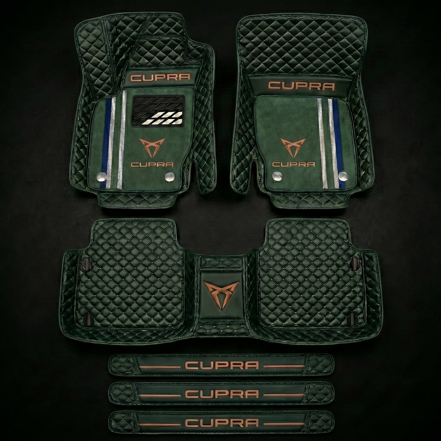 Set de covorașe auto premium, finisaj din piele – curățenie și eleganță în fiecare zi