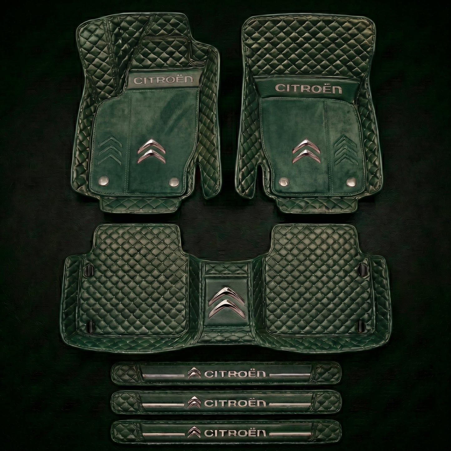 Set de covorașe auto premium, finisaj din piele – curățenie și eleganță în fiecare zi