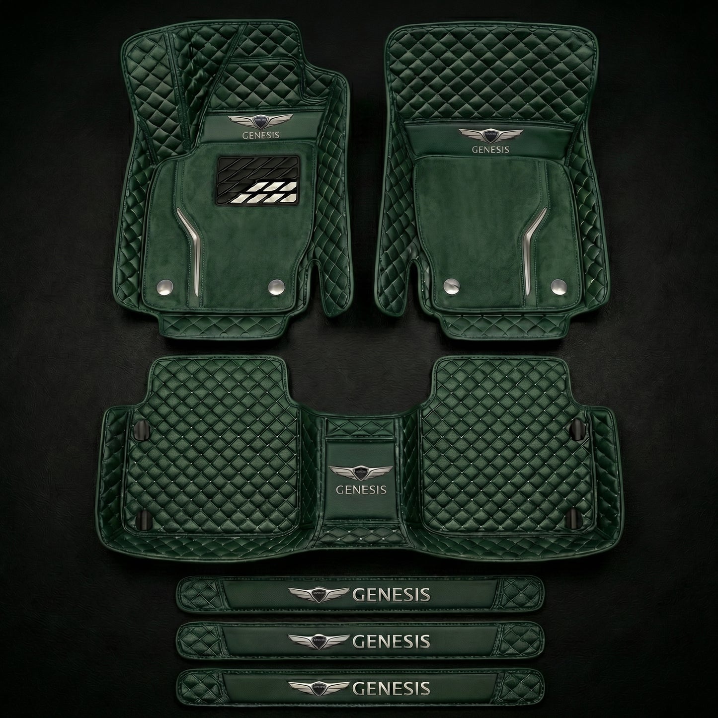 Set de covorașe auto premium, finisaj din piele – curățenie și eleganță în fiecare zi