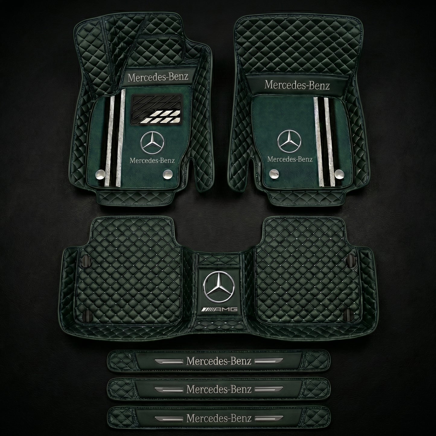 Set de covorașe auto premium, finisaj din piele – curățenie și eleganță în fiecare zi