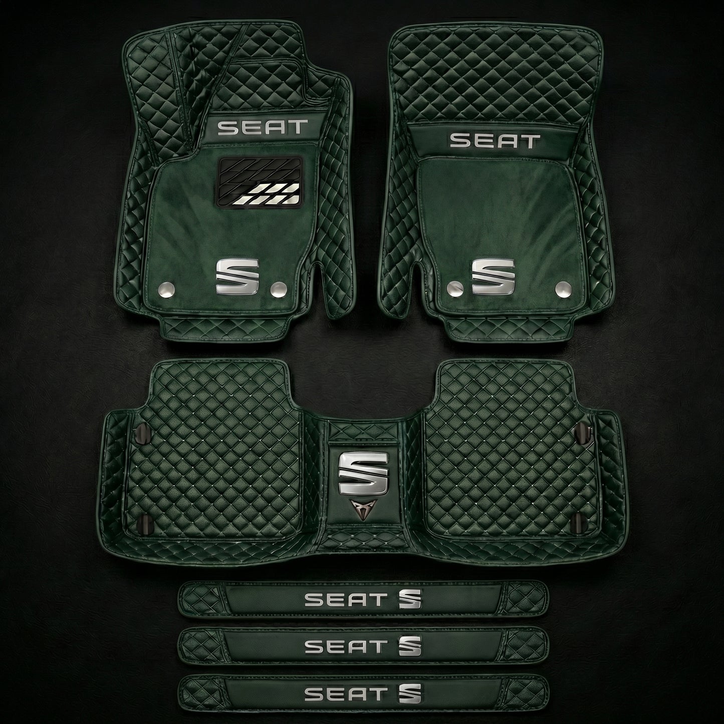 Set de covorașe auto premium, finisaj din piele – curățenie și eleganță în fiecare zi