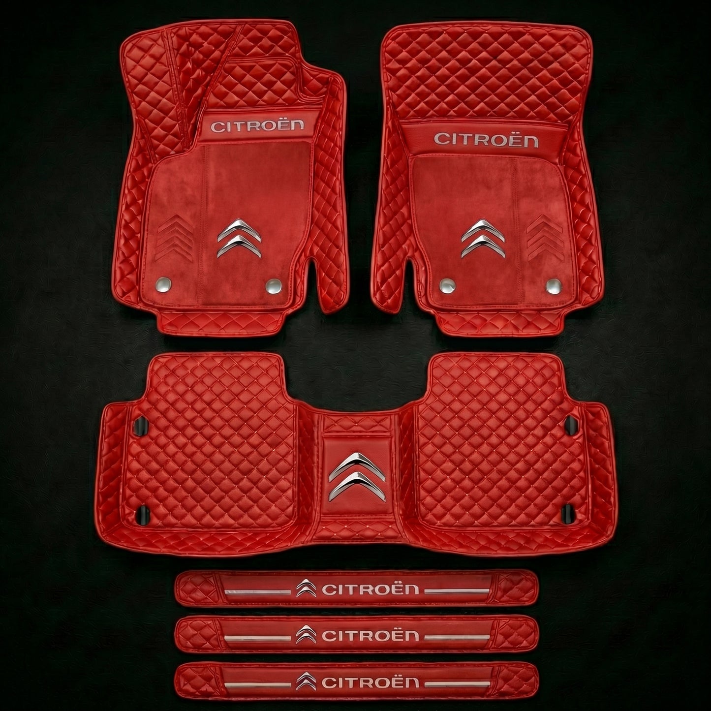 Set de covorașe auto premium, finisaj din piele – curățenie și eleganță în fiecare zi