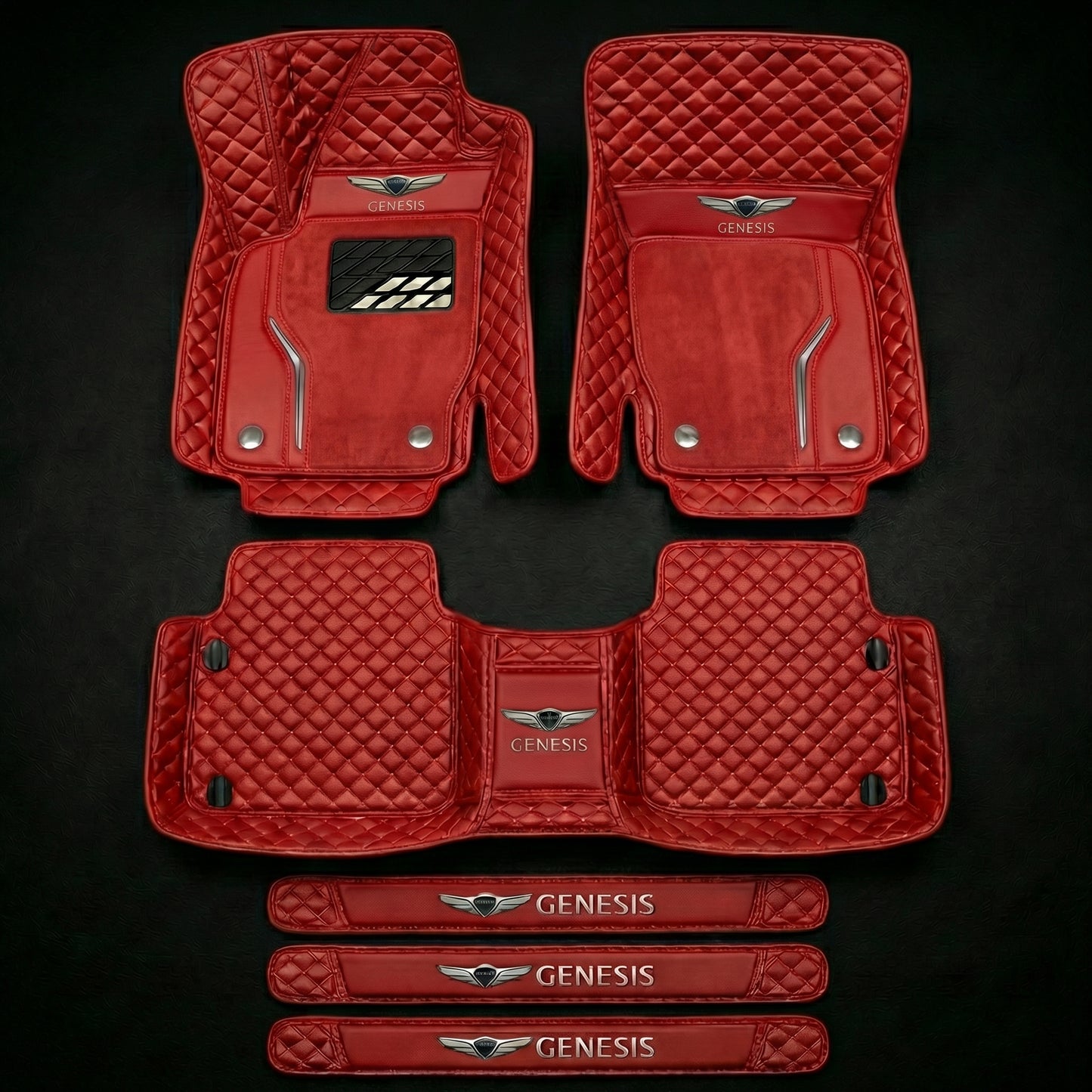 Set de covorașe auto premium, finisaj din piele – curățenie și eleganță în fiecare zi