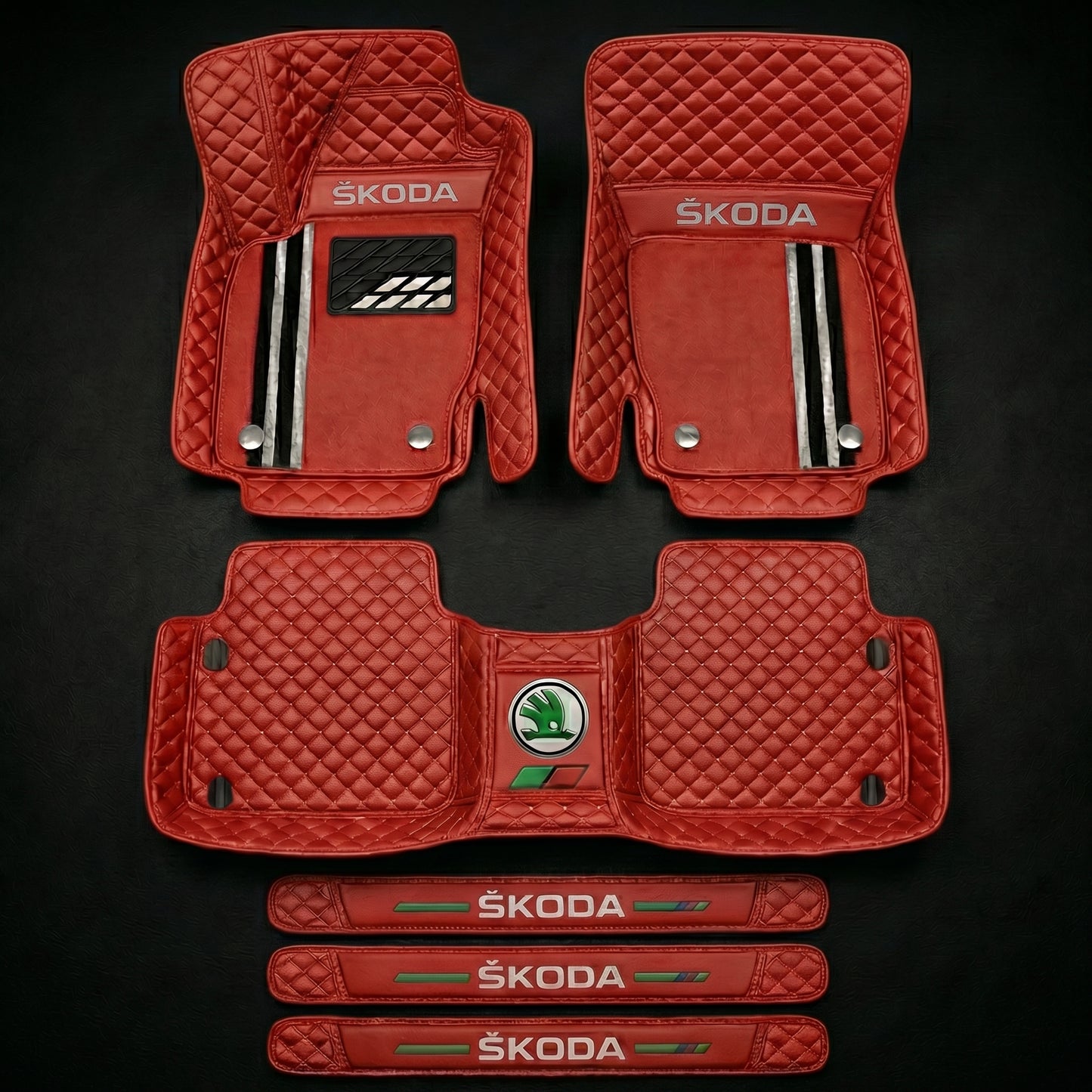 Set de covorașe auto premium, finisaj din piele – curățenie și eleganță în fiecare zi