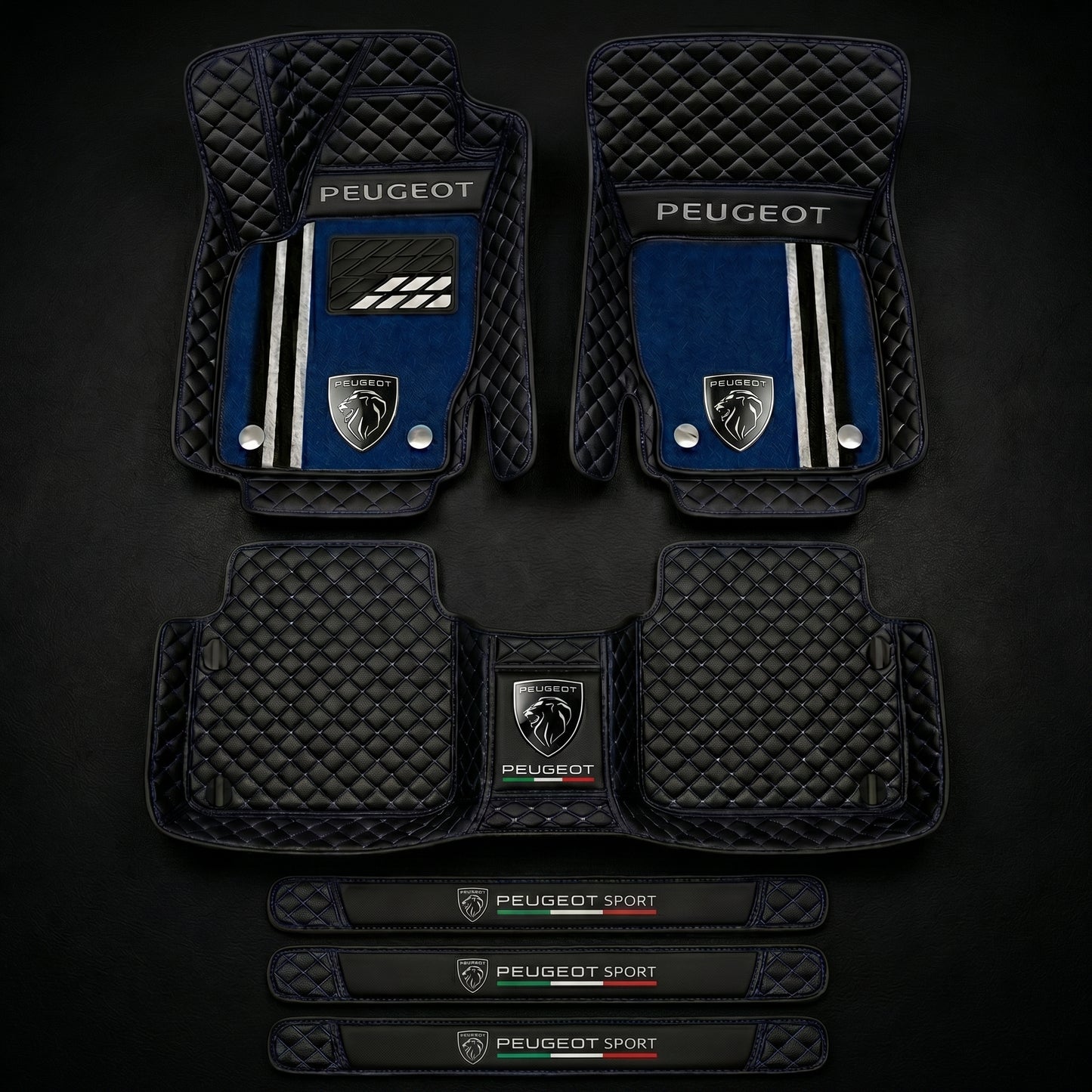 Set de covorașe auto premium, finisaj din piele – curățenie și eleganță în fiecare zi